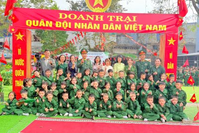 ✨ HOẠT ĐỘNG TRẢI NGHIỆM “BÉ TẬP LÀM CHIẾN SĨ” HƯỚNG TỚI NGÀY 22/12✨🌟 Trường Mầm non Sao Vàng 🌟