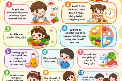 BÀI TUYÊN TRUYỀN VỀ CHĂM SÓC DINH DƯỠNG CHO TRẺ MẦM NON