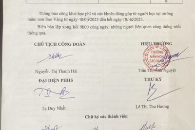 Công khai học phí và các khoản đóng góp từ người học năm học 2023-2024