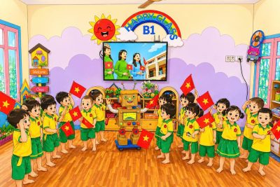 Giáo dục lấy trẻ làm trung tâm lớp B1- Trường mầm non Sao Vàng