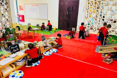 Bài tuyên truyền “Xây dựng môi trường giáo dục lấy trẻ làm trung tâm” trong trường mầm non Sao Vàng